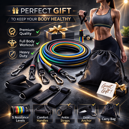 LuxeStrength™ Premium Resistance Band Kit