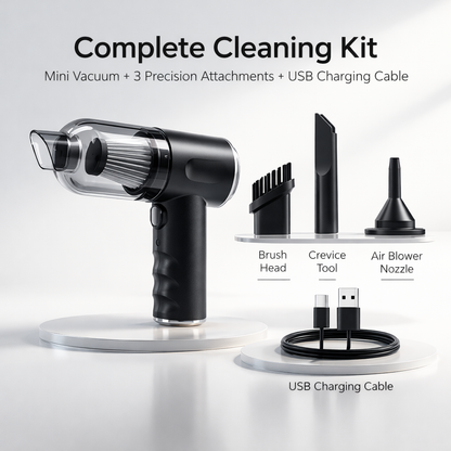 Powerful Cordless Mini Vacuum Cleaner (Limited)