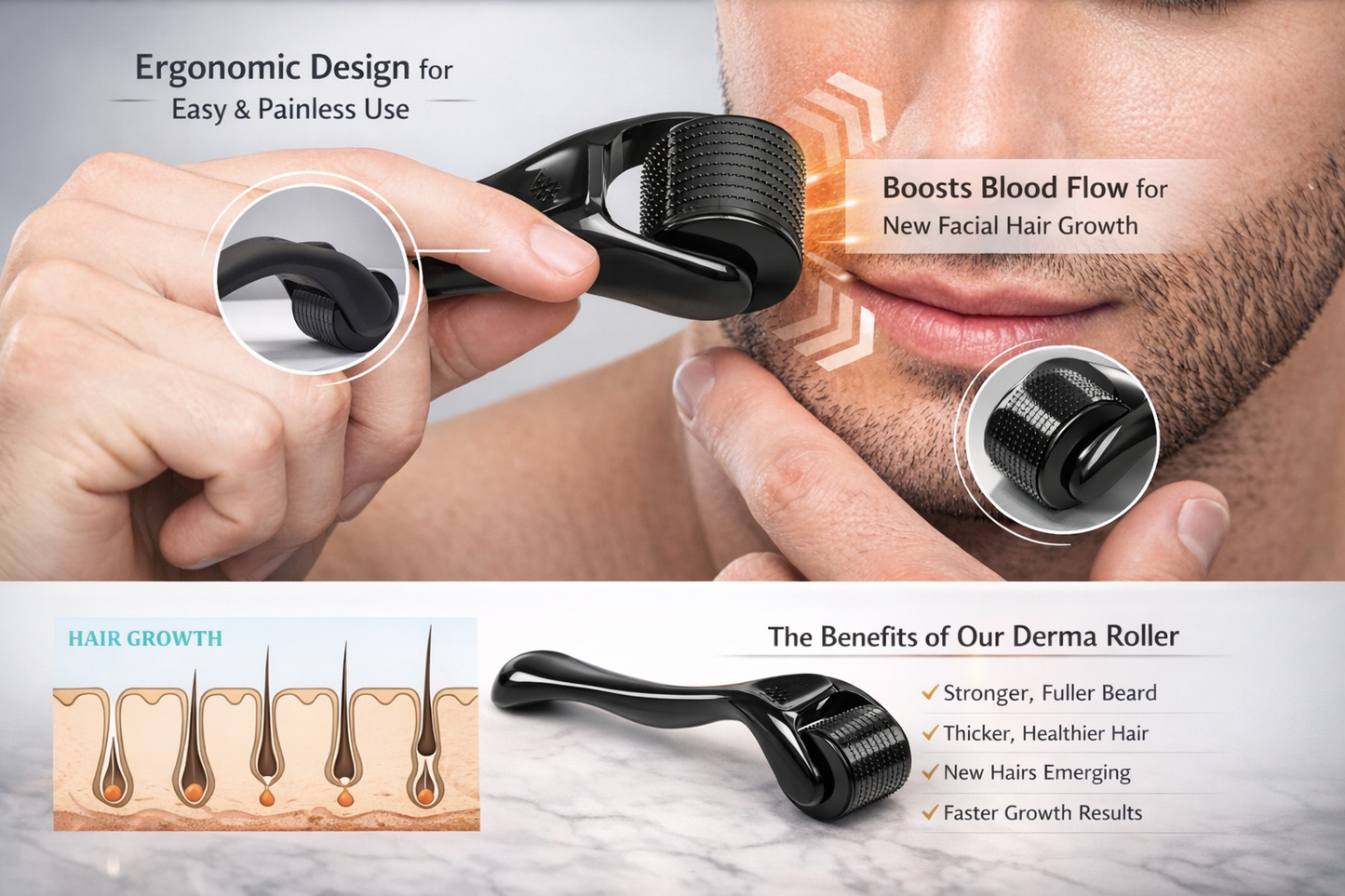 Premium Derma Microneedle Roller