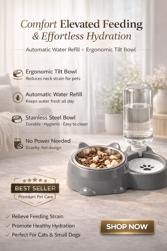 PureFlow Elevated Pet Dining Station