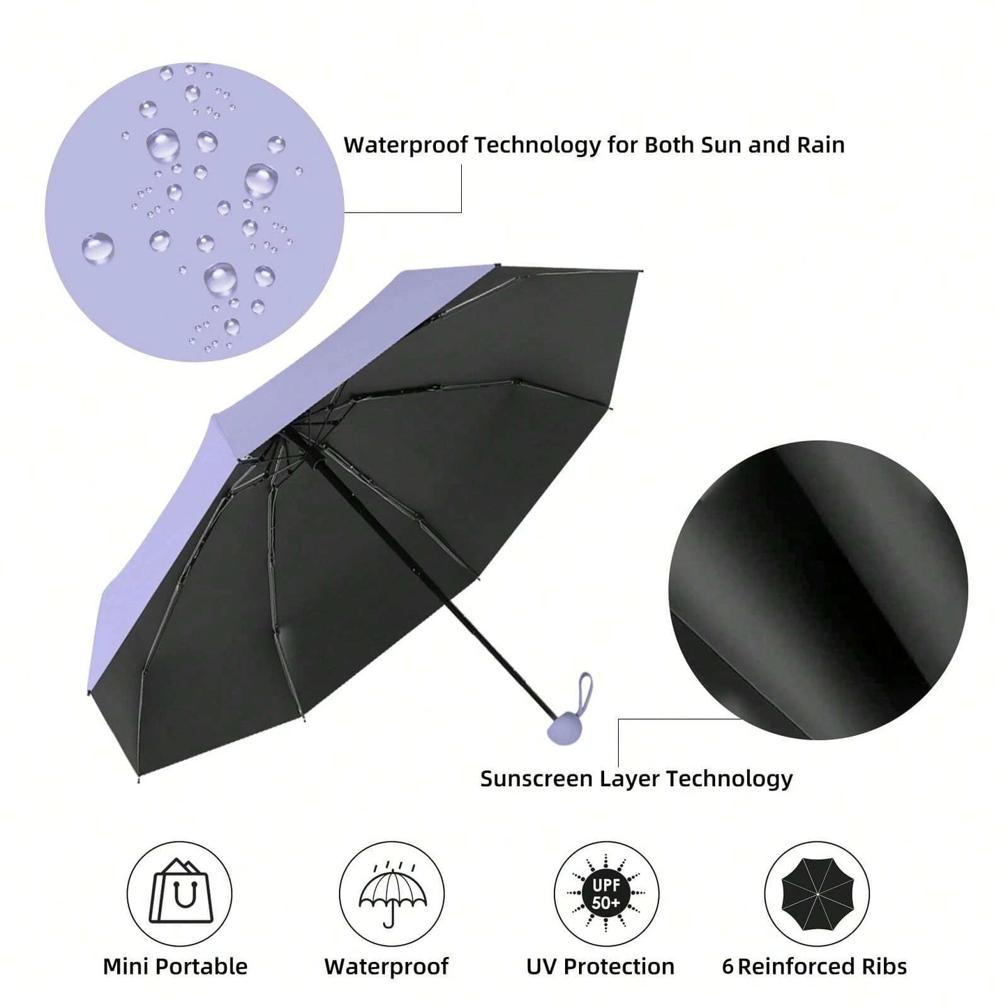 UV Protection Mini Sun Umbrella