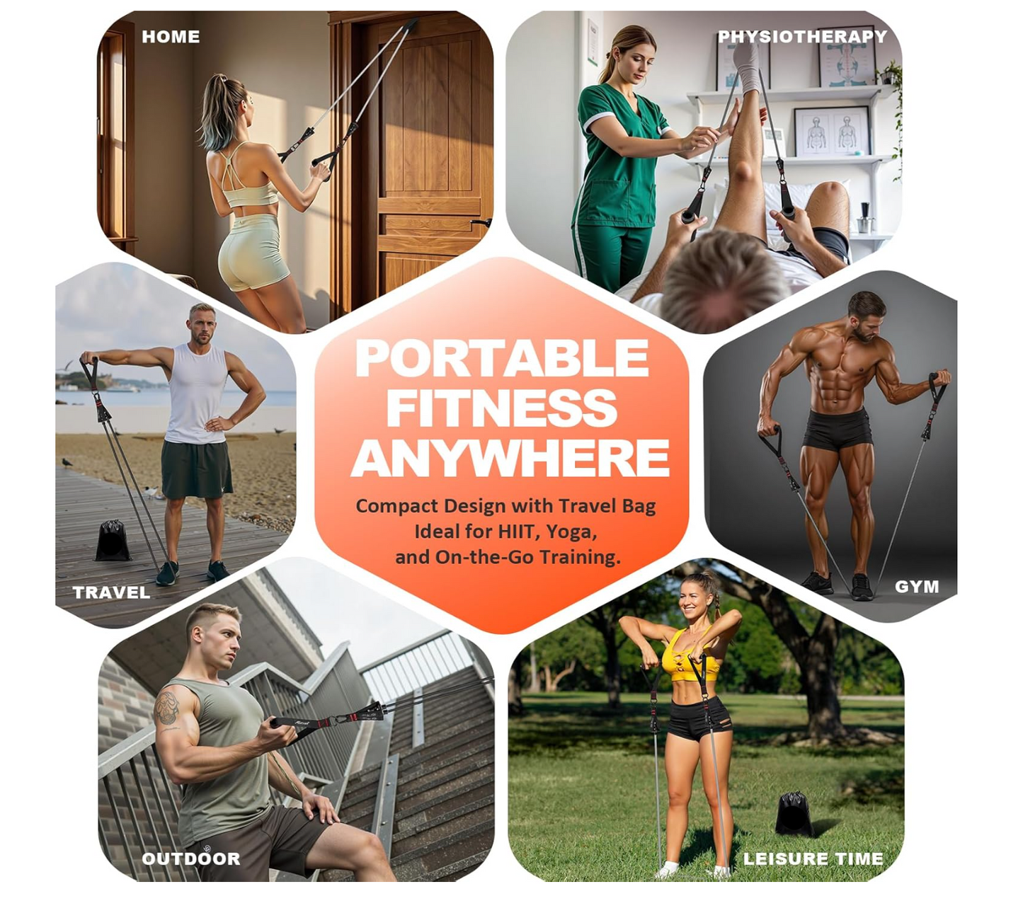 LuxeStrength™ Premium Resistance Band Kit